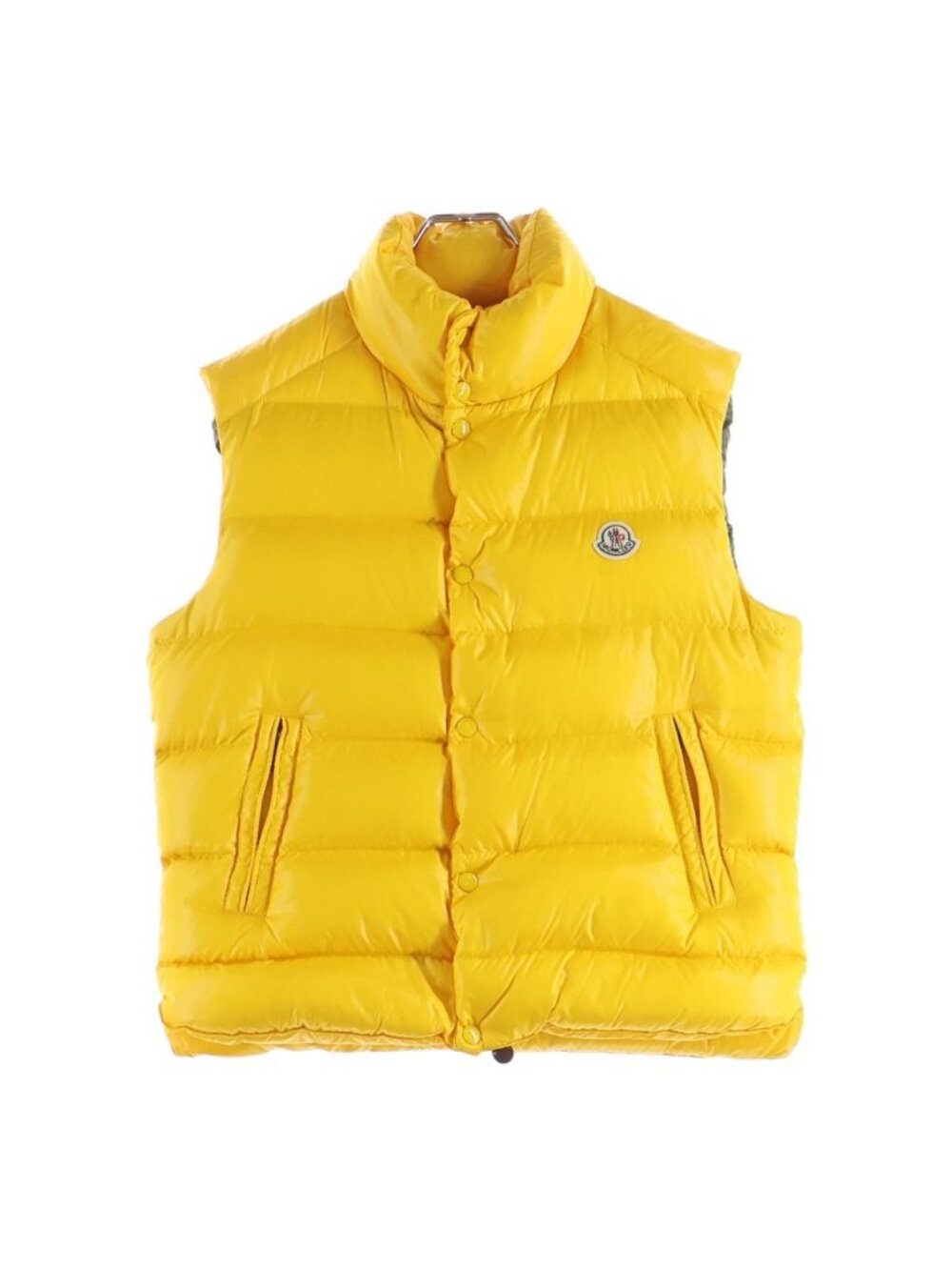 Moncler Logo Down Vest Yellow